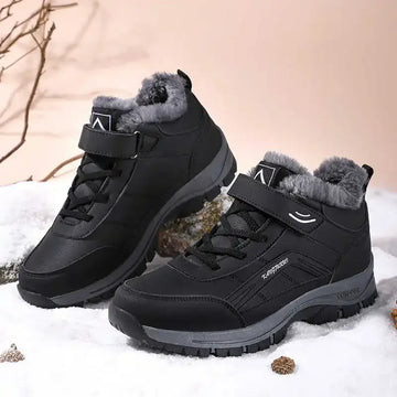 Chaussures d'hiver orthopédiques avec doublure fourrée pour garder les pieds chauds