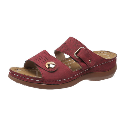 Orthopedic sandals with comfortable soles