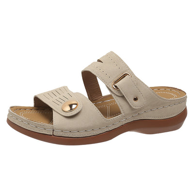 Orthopedic sandals with comfortable soles