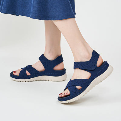 Sandales orthopédiques femme chaussures confortables avec semelle ergonomique, soutien de la voûte plantaire, parfaites pour l'été et les douleurs aux pieds