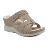 Sandalias de cuña ligeras para mujer