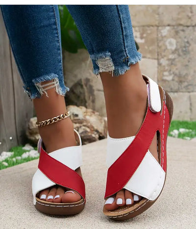 Sandalias ortopédicas de cuña para mujer – OrthopediePro