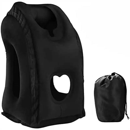 Coussin de voyage orthopédique offrant un excellent soutien cervical.