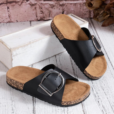 Sandales orthopédiques femme similicuir confort& maintien été