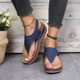 Sandalias de cuña ortopédicas cómodas para mujer.