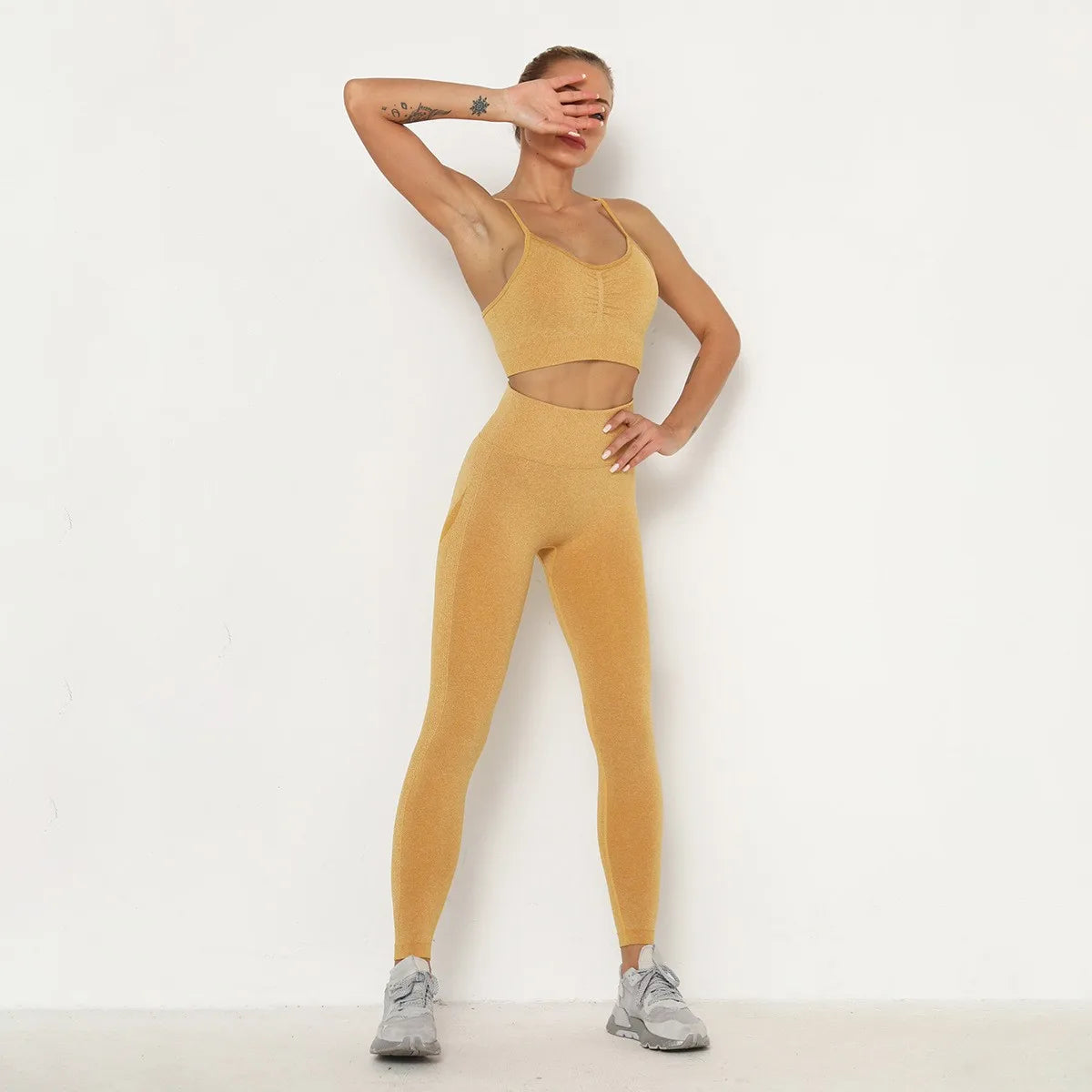 Ensemble de sport sculptant pour femme, ajusté et confortable