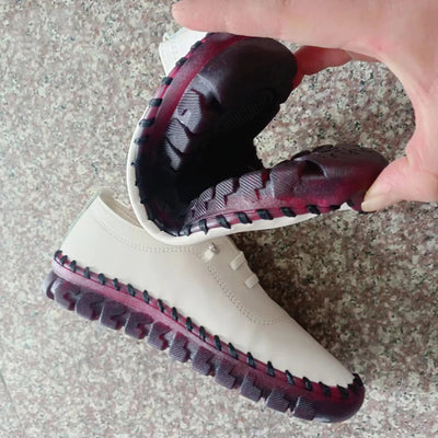 Chaussures orthopédiques en similicuir pour femme, élégantes et confortables