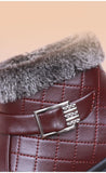 Bottines orthopédiques en similicuir doublées de fourrure
