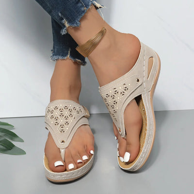 Sandales  compensées Orthopédiques pour Femme – chic et Confort Absolu