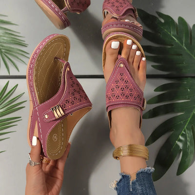 Sandales  compensées Orthopédiques pour Femme – chic et Confort Absolu