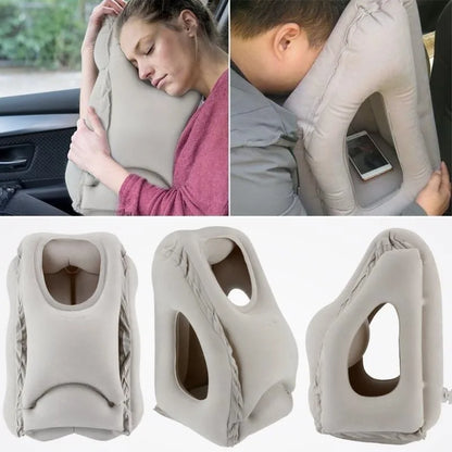 Coussin de voyage orthopédique offrant un excellent soutien cervical.