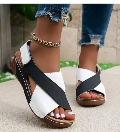 Sandalias ortopédicas de cuña para mujer – OrthopediePro