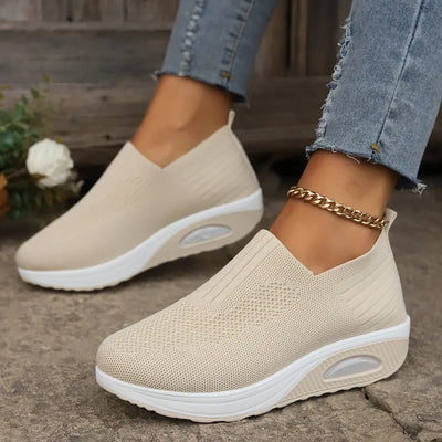 Baskets orthopédiques confortables femme