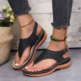 Sandalias de cuña ortopédicas cómodas para mujer.