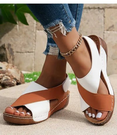 Sandalias ortopédicas de cuña para mujer – OrthopediePro