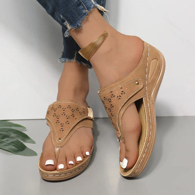 Sandales  compensées Orthopédiques pour Femme – chic et Confort Absolu