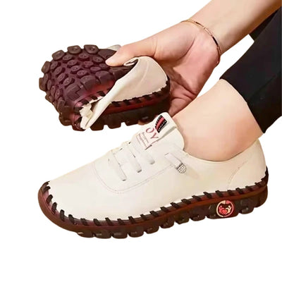 Chaussures orthopédiques en similicuir pour femme, élégantes et confortables