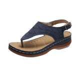 Sandalias de cuña ortopédicas cómodas para mujer.