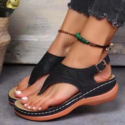 Sandales femme compensées orthopédiques et confortables