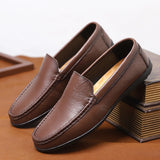 Mocassins orthopédiques en similicuir pour homme, confort et élégance