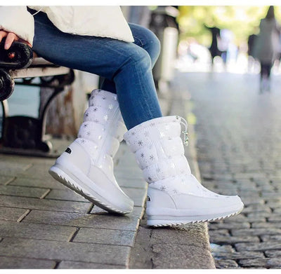 Bottes de neige orthopédiques pour femme avec fourrure