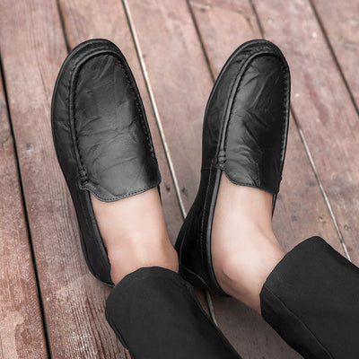 Mocassins orthopédiques en similicuir pour homme, confort et élégance