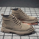 Chaussures Montantes Homme en Suédine – Style Décontracté & Semelle Antidérapante