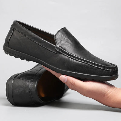 Mocassins orthopédiques en similicuir pour homme, confort et élégance