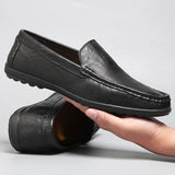 Mocassins orthopédiques en similicuir pour homme, confort et élégance