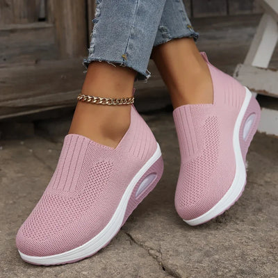 Baskets orthopédiques confortables femme