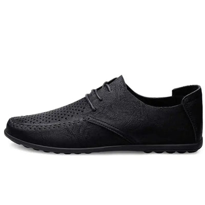 Chaussures orthopédiques Homme Similicuir Noir – Respirantes & Élégantes | Style Décontracté Chic