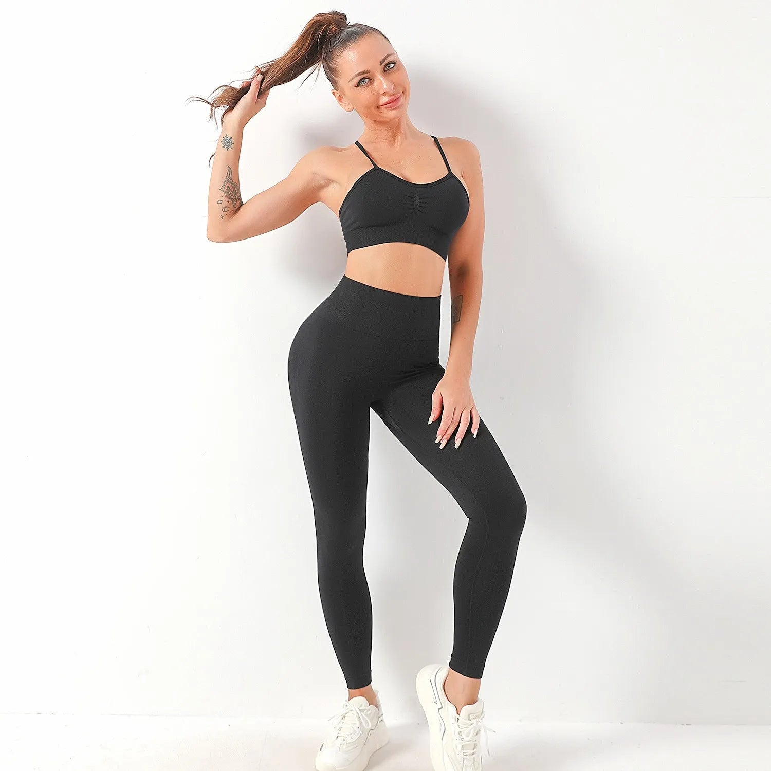 Ensemble de sport sculptant pour femme, ajusté et confortable