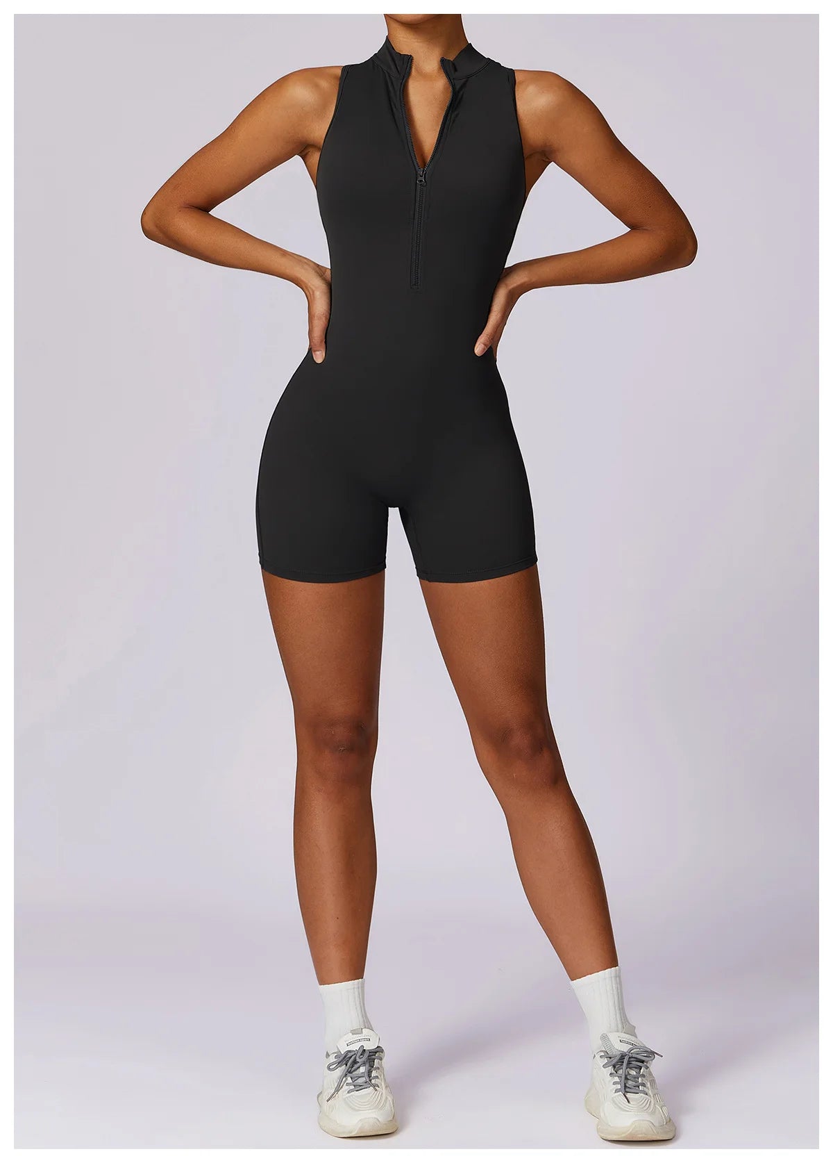 Fitness shorts jumpsuit