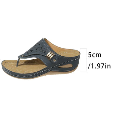 Sandales  compensées Orthopédiques pour Femme – chic et Confort Absolu