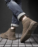 Chaussures Montantes Homme en Suédine – Style Décontracté & Semelle Antidérapante