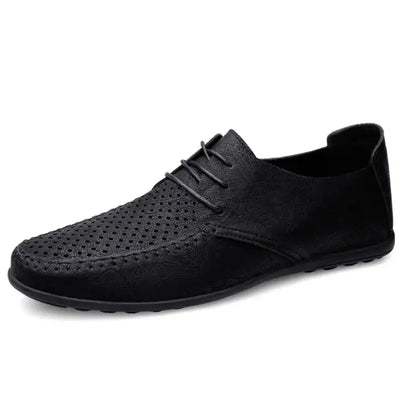 Chaussures orthopédiques Homme Similicuir Noir – Respirantes & Élégantes | Style Décontracté Chic