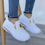 Baskets orthopédiques compensées pour femme – Confort & maintien toute la journée