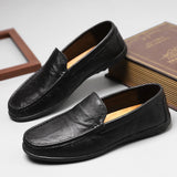 Mocassins orthopédiques en similicuir pour homme, confort et élégance