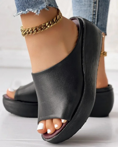 Sandales compensées orthopédiques pour femme – confort absolu, semelle ergonomique, idéale pour pieds sensibles, style été élégant