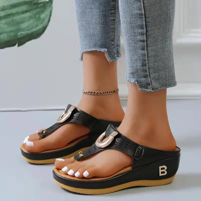 Sandalias ortopédicas elegantes con cuña