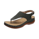 Sandalias de cuña ortopédicas cómodas para mujer.