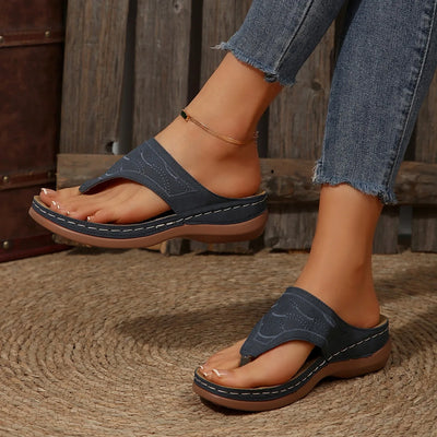 Tongs Orthopédiques femme semelles compensées