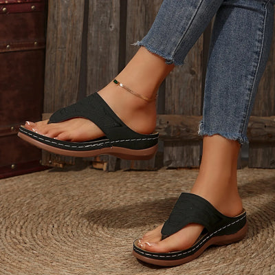 Tongs Orthopédiques femme semelles compensées