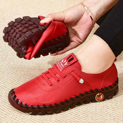 Chaussures orthopédiques en similicuir pour femme, élégantes et confortables