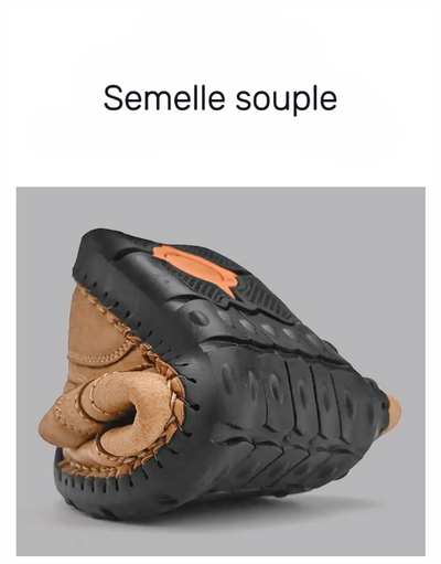 Chaussures orthopédiques en similicuir pour homme, confort et soutien