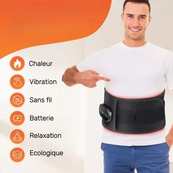 Ceinture lombaire chauffante pour soulager les douleurs musculaires et améliorer la circulation