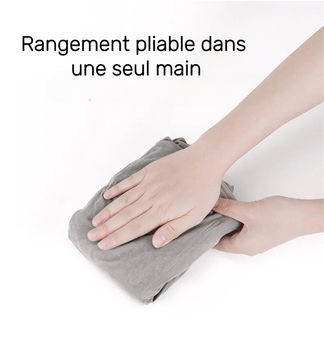 Coussin de voyage orthopédique offrant un excellent soutien cervical.