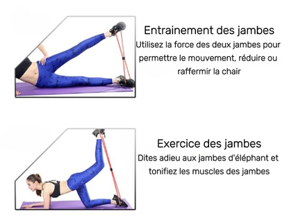 Bande élastique de résistance pour fitness et yoga – Idéale pour le renforcement musculaire