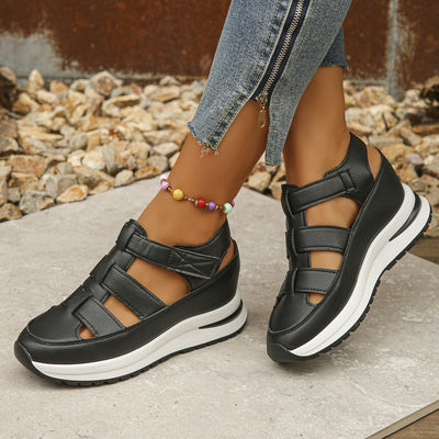 Sandalias ortopédicas de cuña transpirables