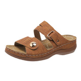 Orthopedic sandals with comfortable soles